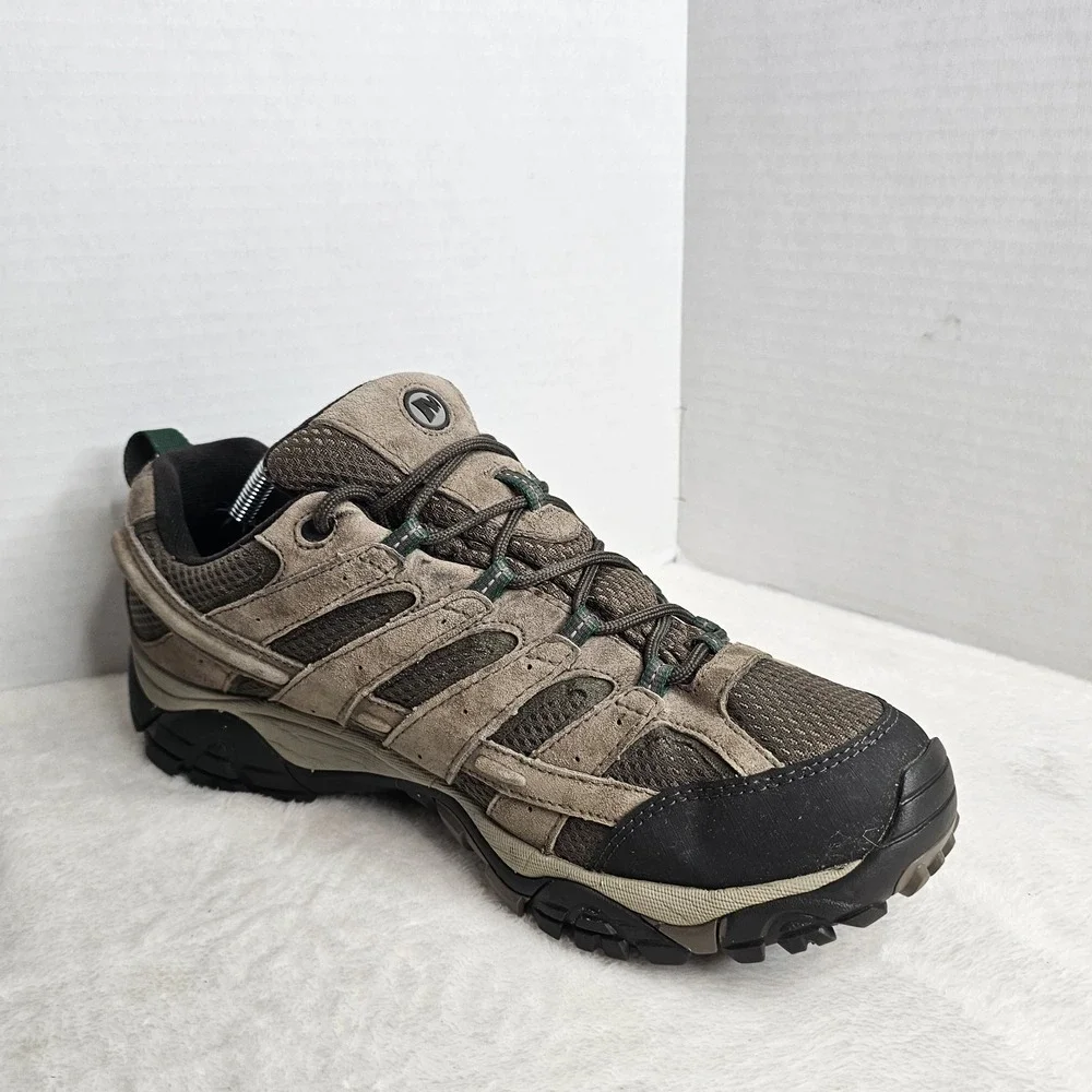Merrell Moab 2 Vent Hiking Shoes Walnut Mens Size 11.5 Suede Mesh Vibram Sole